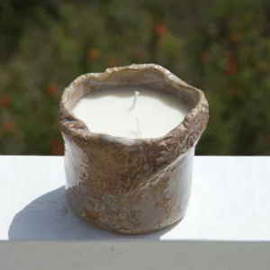 candle, ceramic vessel, handmade candle, sculpture
