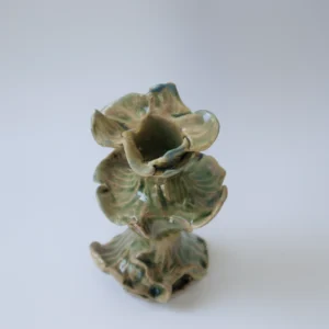 stoneware candle holder, ceramic handmade candle holder, sculpture