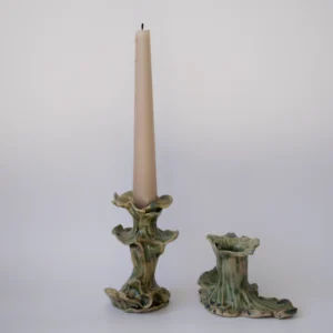 stoneware candle holder, ceramic handmade candle holder, sculpture
