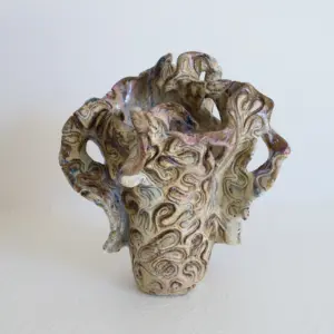 handmade vase, sculptural vessel