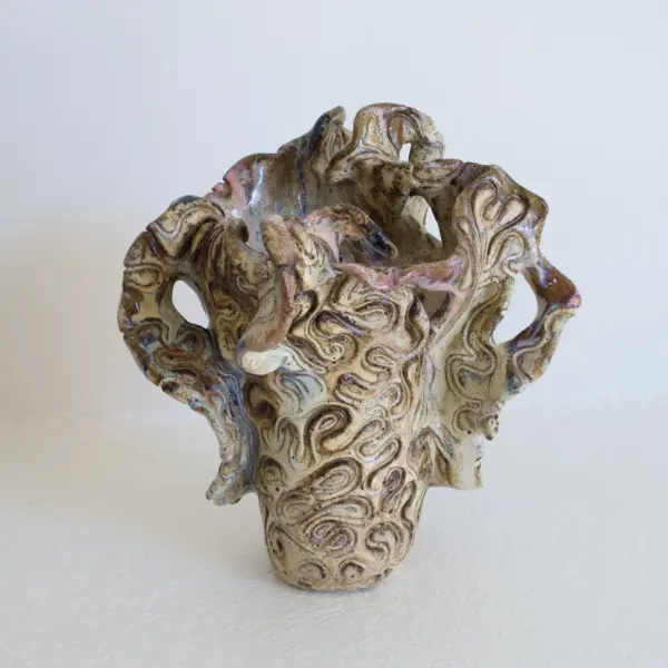 handmade vase, sculptural vessel